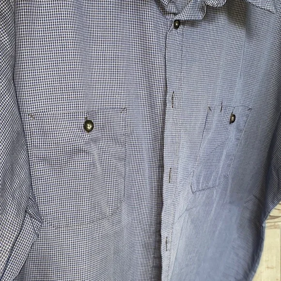 Two Men's Stylish Button-Down RED KAP work shirts - Picture 7 of 8